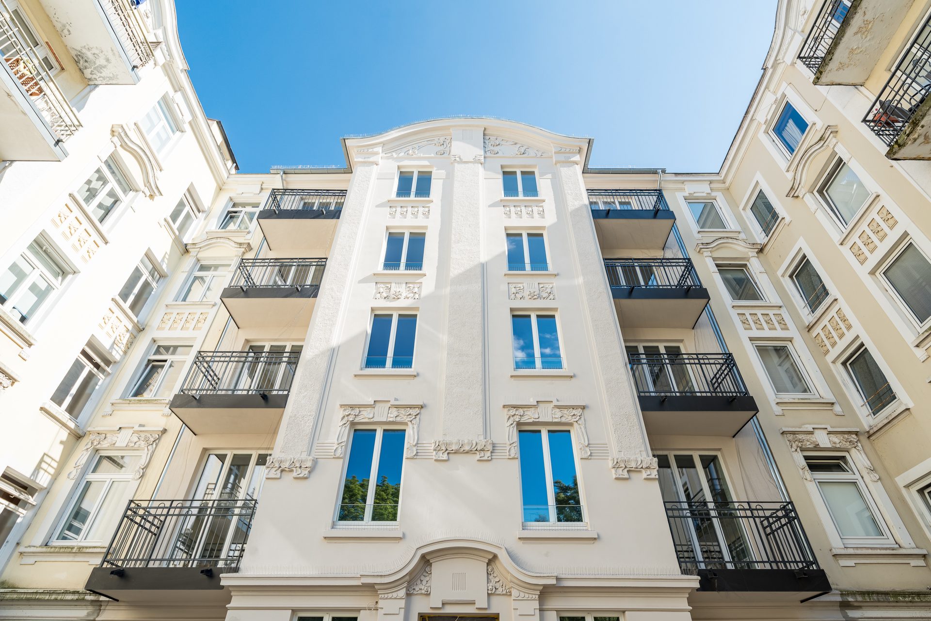 Revitalisiertes Jugendstilhaus am Eppendorfer Weg in Hamburg